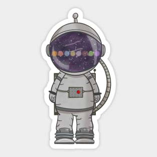 Astronaut Space Explorer Sticker